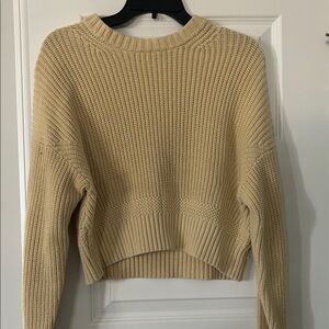 Yellow Crop Top Sweater